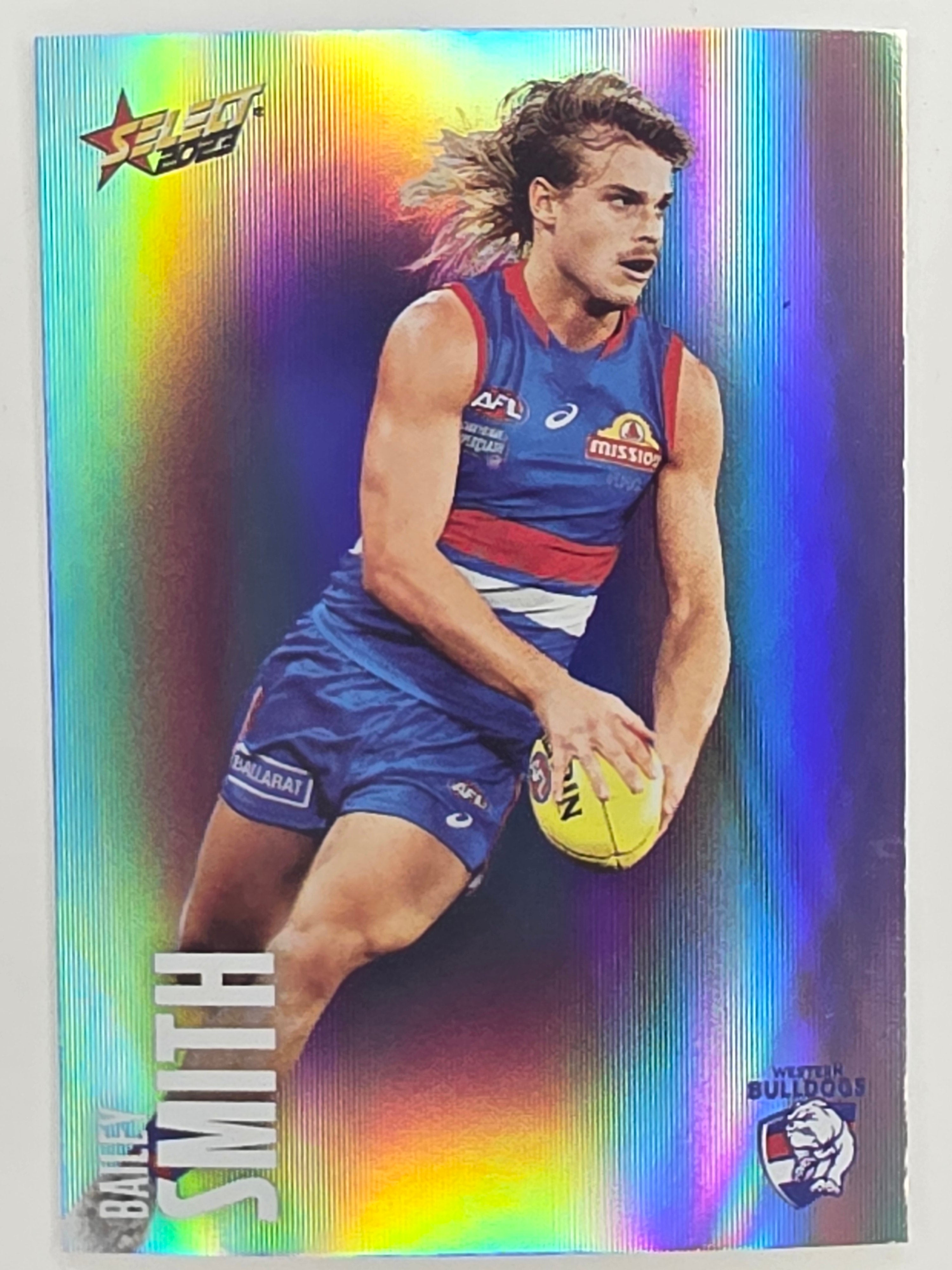 AFL 2023 Footy Stars Parallel Colour Spots #179 Bailey Smith Western Bulldogs