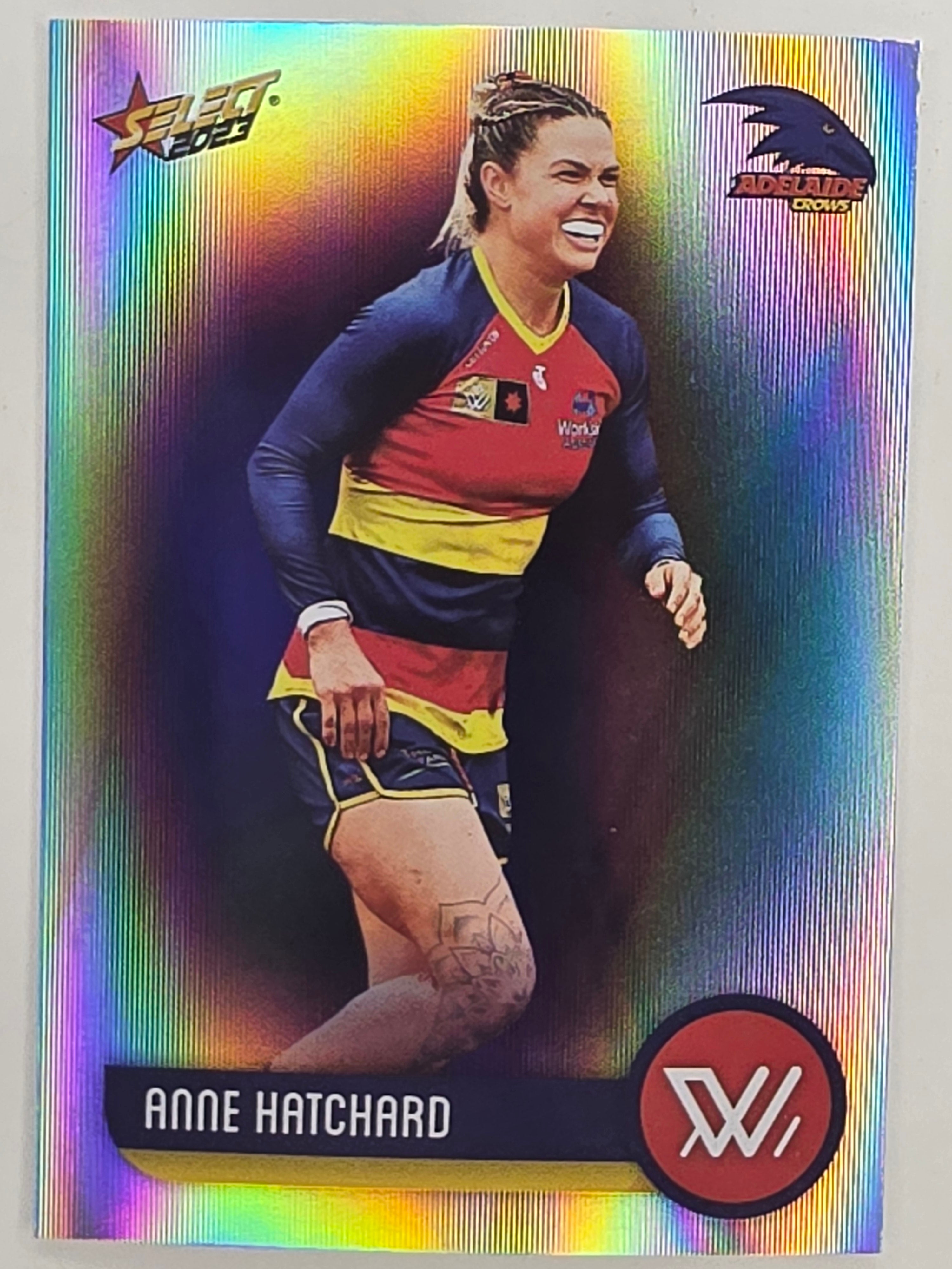 AFL 2023 Footy Stars Parallel Colour Spots #182 Anne Hatchard Adelaide Crows AFLW