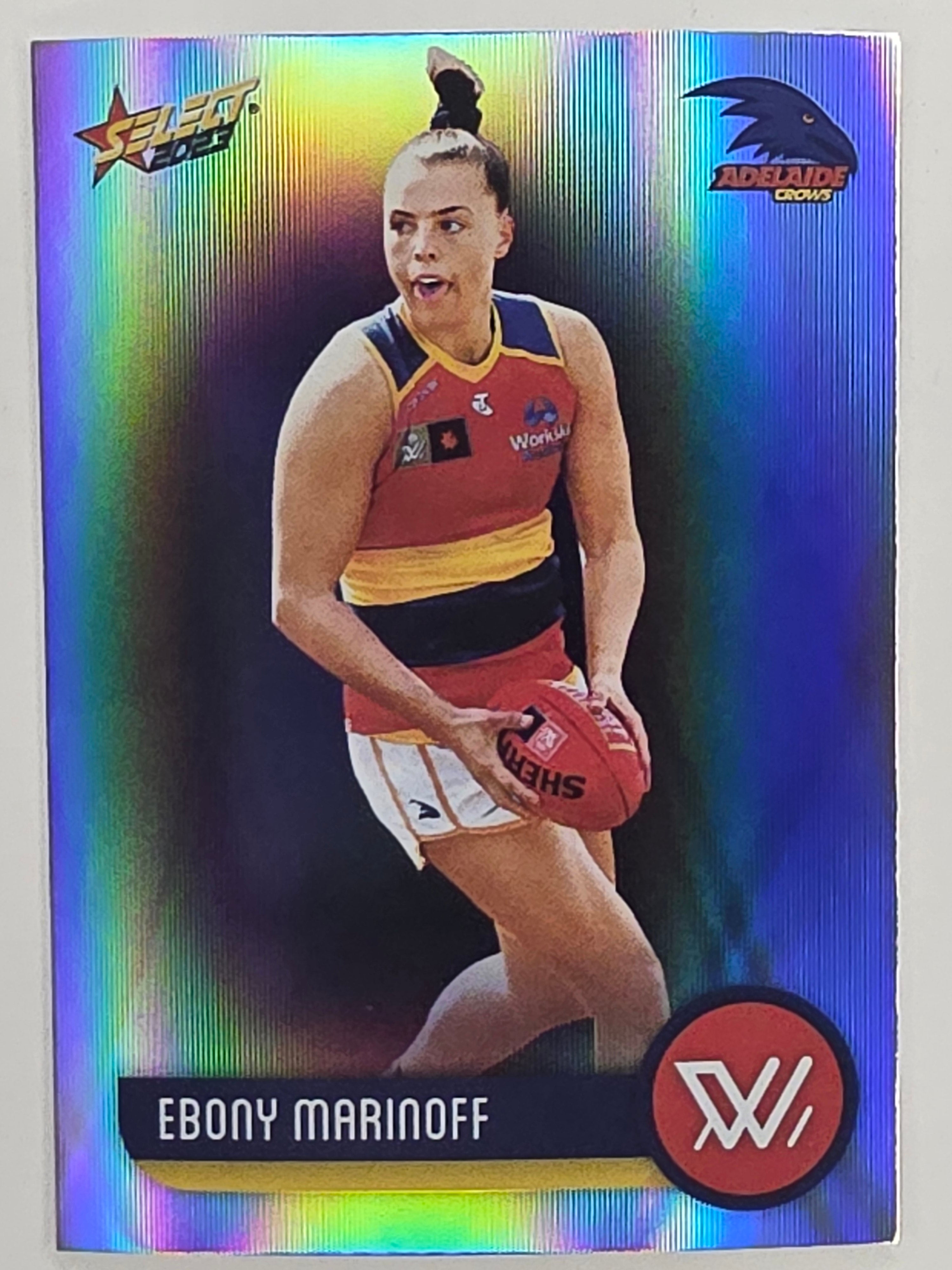 AFL 2023 Footy Stars Parallel Colour Spots #183 Ebony Marinoff Adelaide Crows AFLW