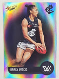AFL 2023 Footy Stars Parallel Colour Spots #190 Darcy Vescio Carlton Blues AFLW