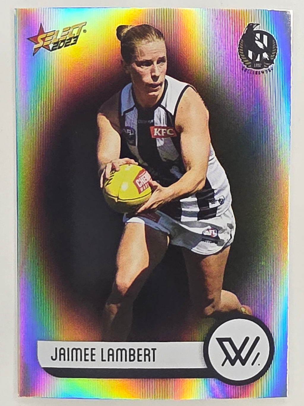 AFL 2023 Footy Stars Parallel Colour Spots #193 Jaimee Lambert Collingwood Magpies AFLW
