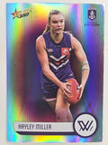 AFL 2023 Footy Stars Parallel Colour Spots #199 Hayley Miller Fremantle Dockers AFLW