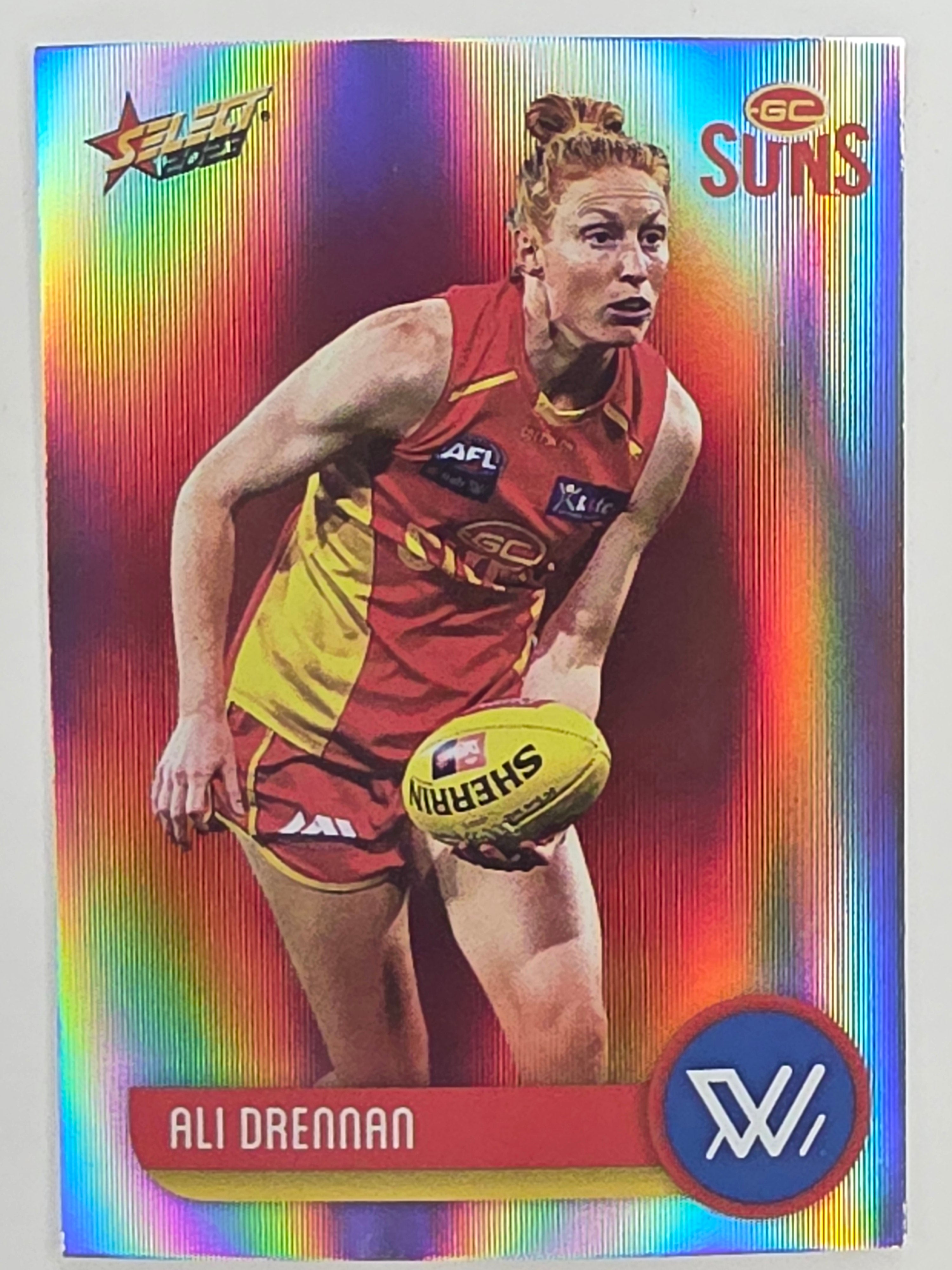 AFL 2023 Footy Stars Parallel Colour Spots #206 Alice Drennan Gold Coast Suns AFLW