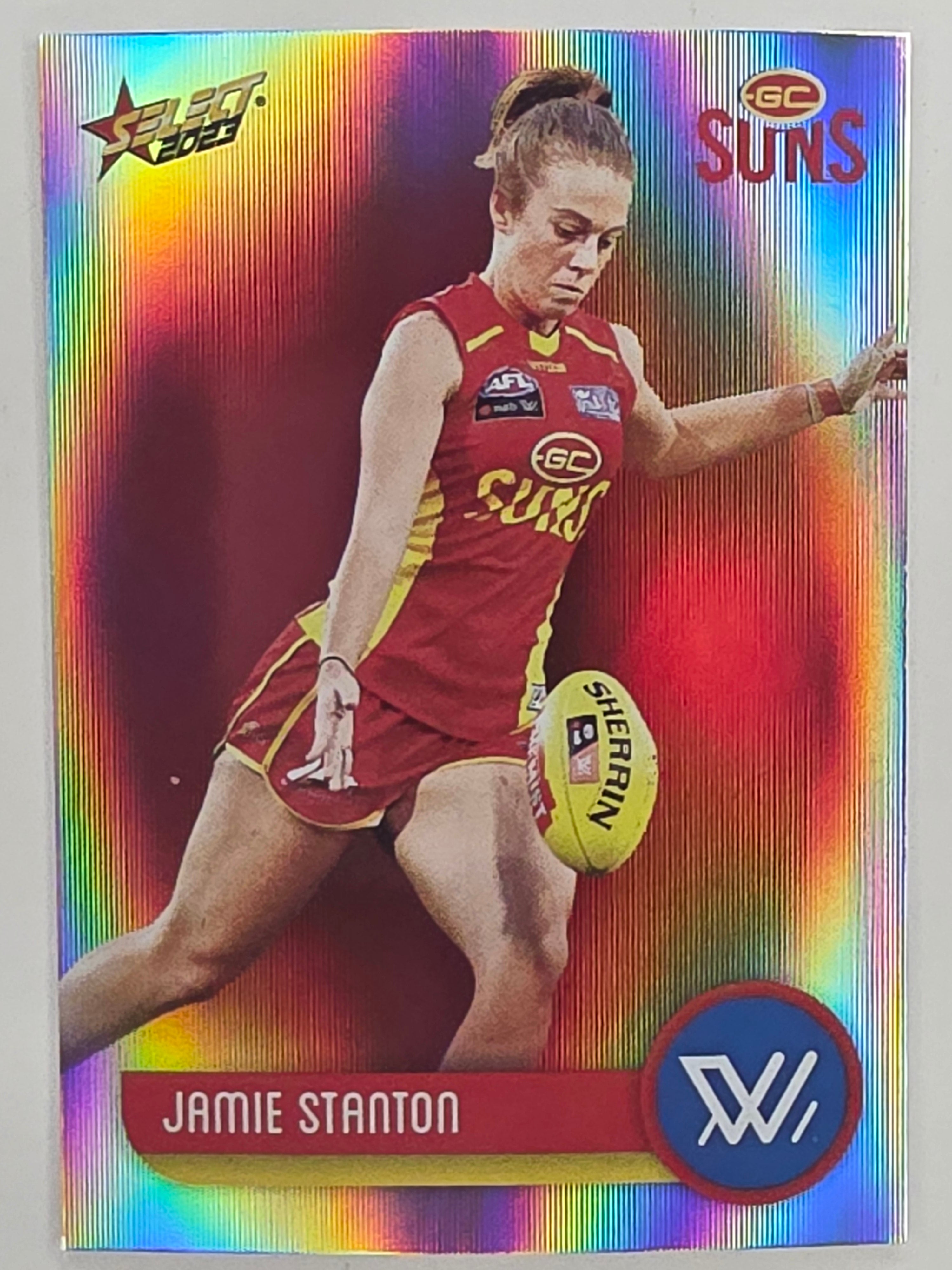 AFL 2023 Footy Stars Parallel Colour Spots #208 Jamie Stanton Gold Coast Suns AFLW