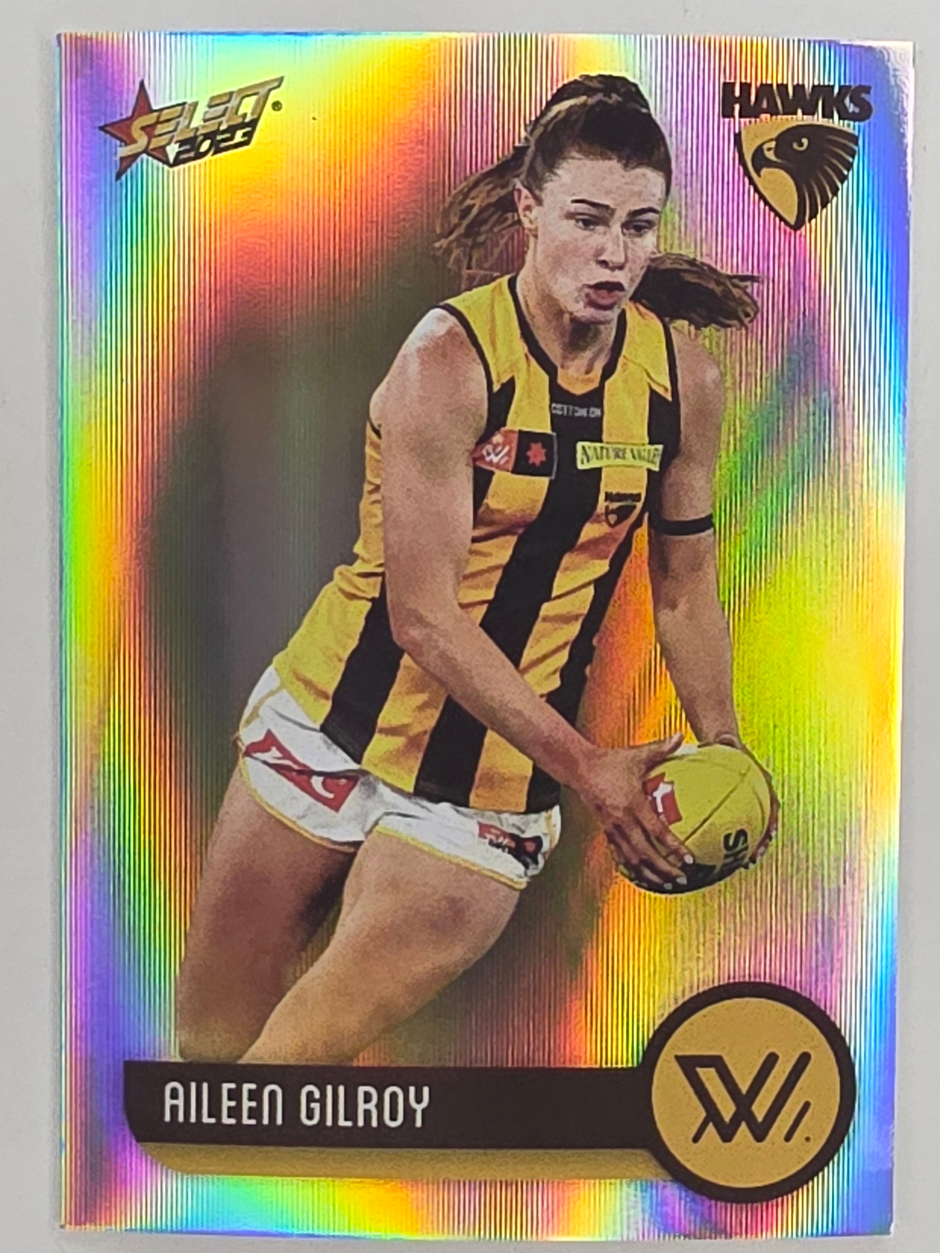 AFL 2023 Footy Stars Parallel Colour Spots #211 Aileen Gilroy Hawthorn Hawks AFLW