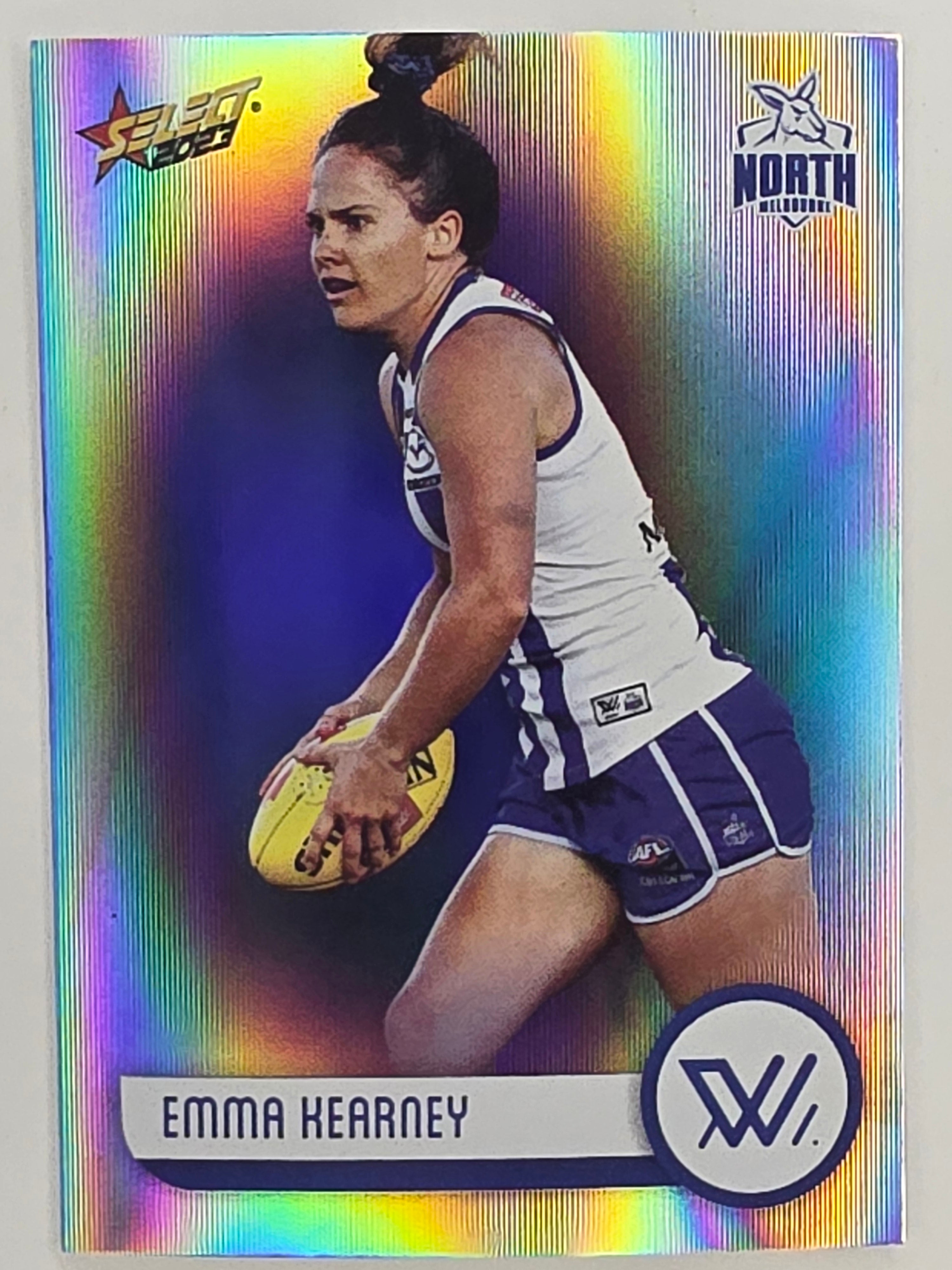 AFL 2023 Footy Stars Parallel Colour Spots #216 Emma Kearney North Melbourne AFLW