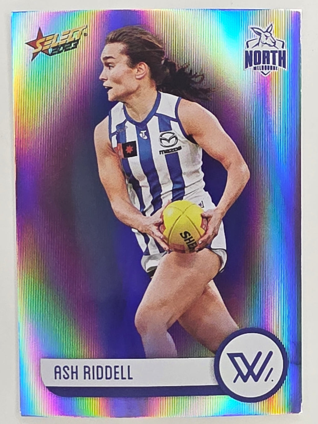 AFL 2023 Footy Stars Parallel Colour Spots #217 Ash Riddell North Melbourne AFLW