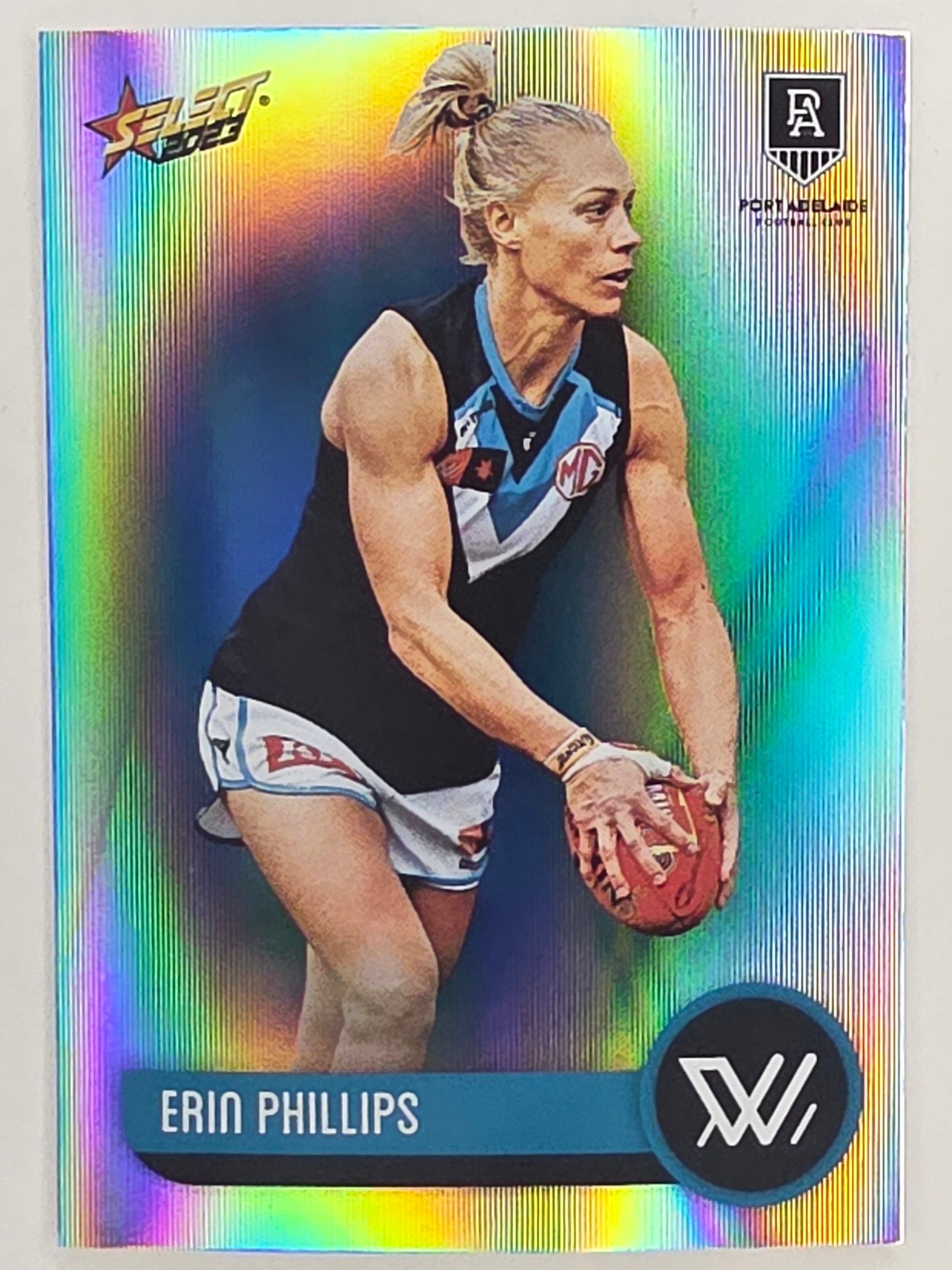 AFL 2023 Footy Stars Parallel Colour Spots #220 Erin Phillips Port Adelaide AFLW