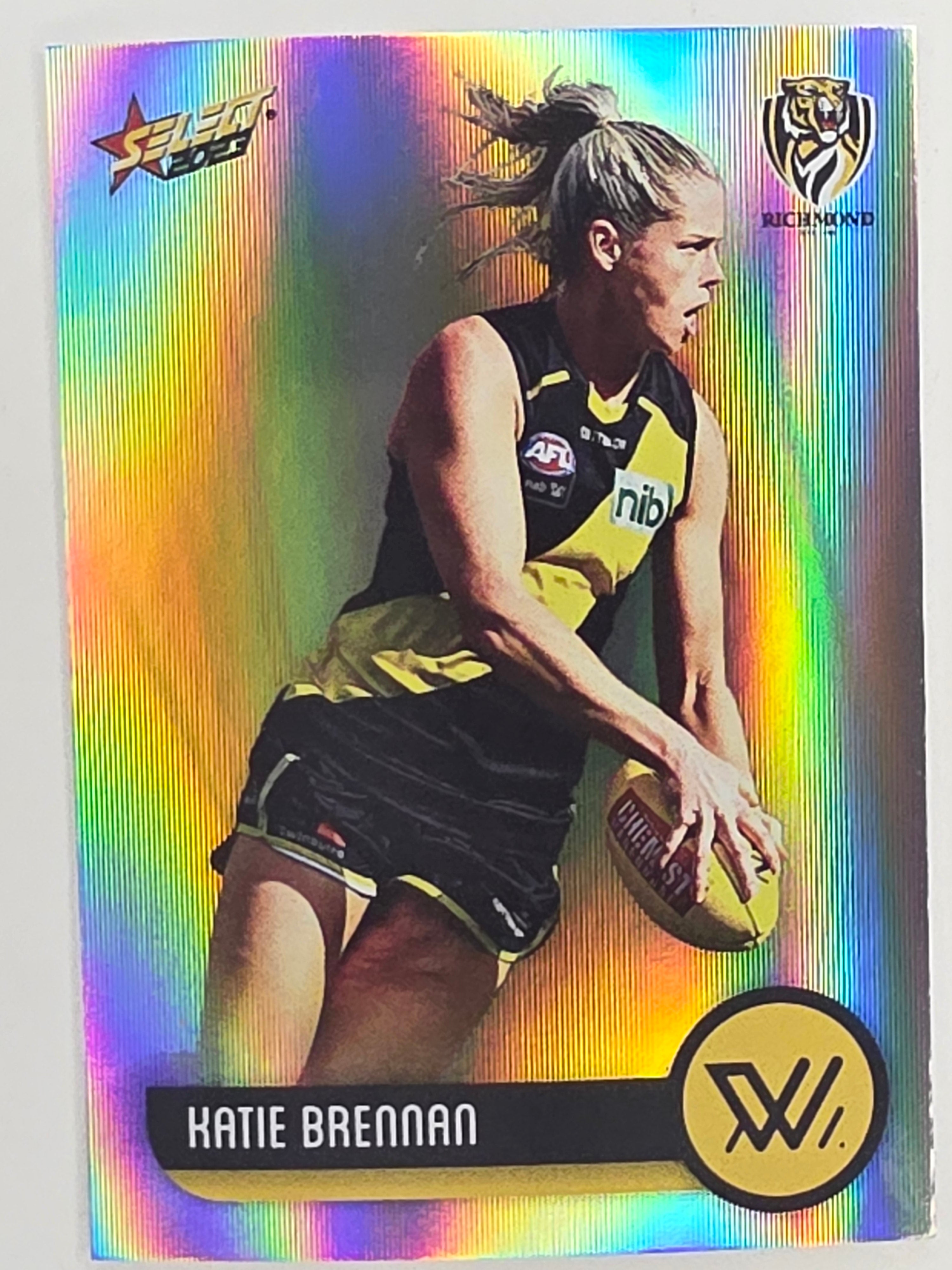 AFL 2023 Footy Stars Parallel Colour Spots #221 Katie Brennan Richmond AFLW