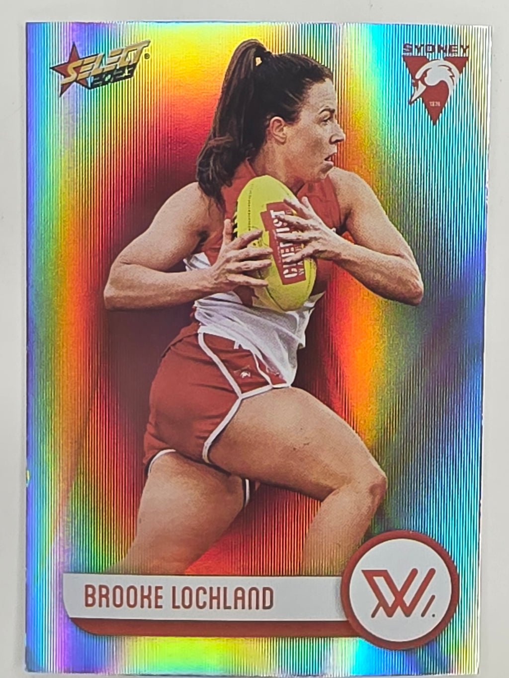 AFL 2023 Footy Stars Parallel Colour Spots #228 Brooke Lochland Sydney Swans AFLW