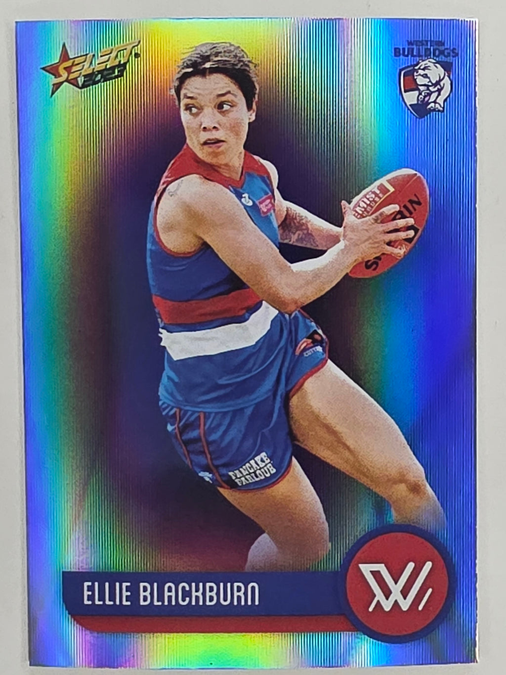 AFL 2023 Footy Stars Parallel Colour Spots #233 Ellie Blackburn Western Bulldogs AFLW