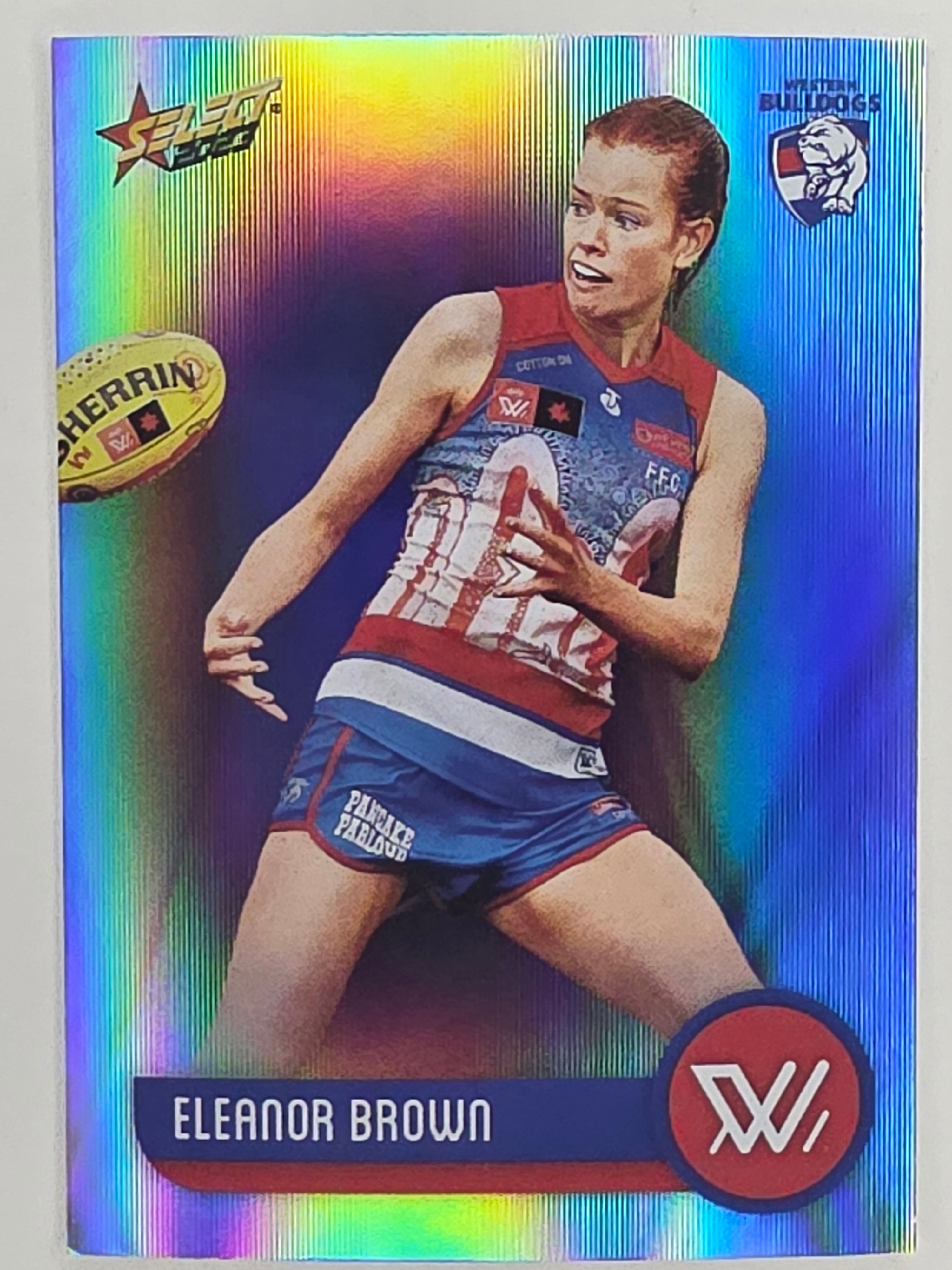 AFL 2023 Footy Stars Parallel Colour Spots #234 Eleanor Brown Western Bulldogs AFLW
