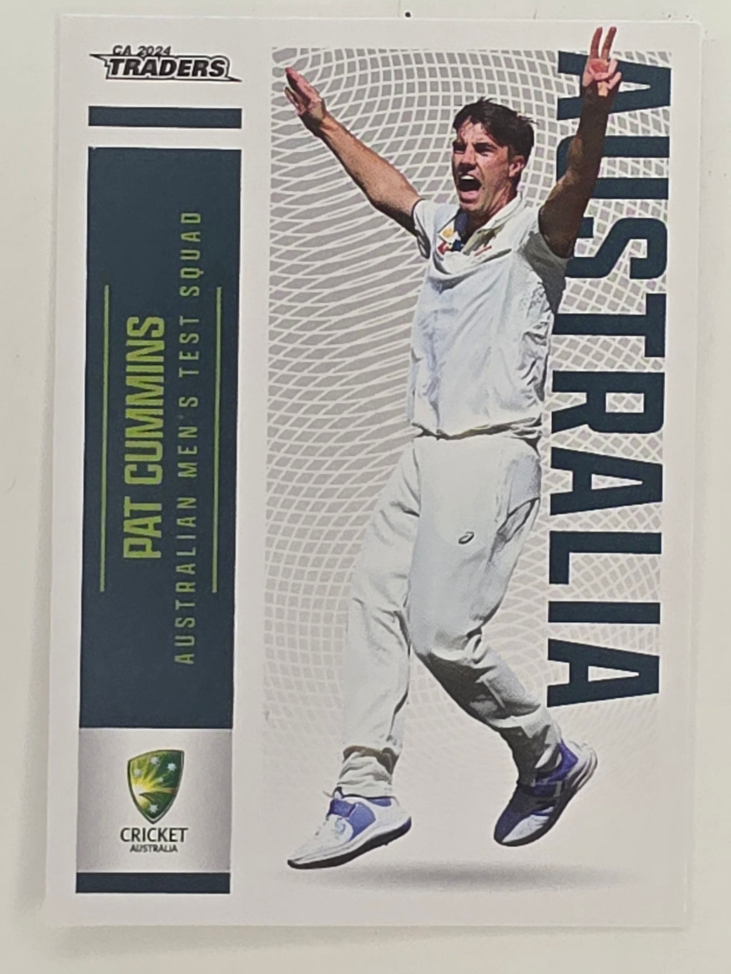 2024–25 Cricket Traders Base Card #002 Pat Cummins Australian Men's Test