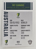 2024–25 Cricket Traders Base Card #002 Pat Cummins Australian Men's Test
