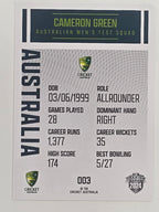 2024–25 Cricket Traders Base Card #003 Cameron Green Australian Men's Test