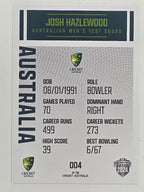 2024–25 Cricket Traders Base Card #004 Josh Hazlewood Australian Men's Test