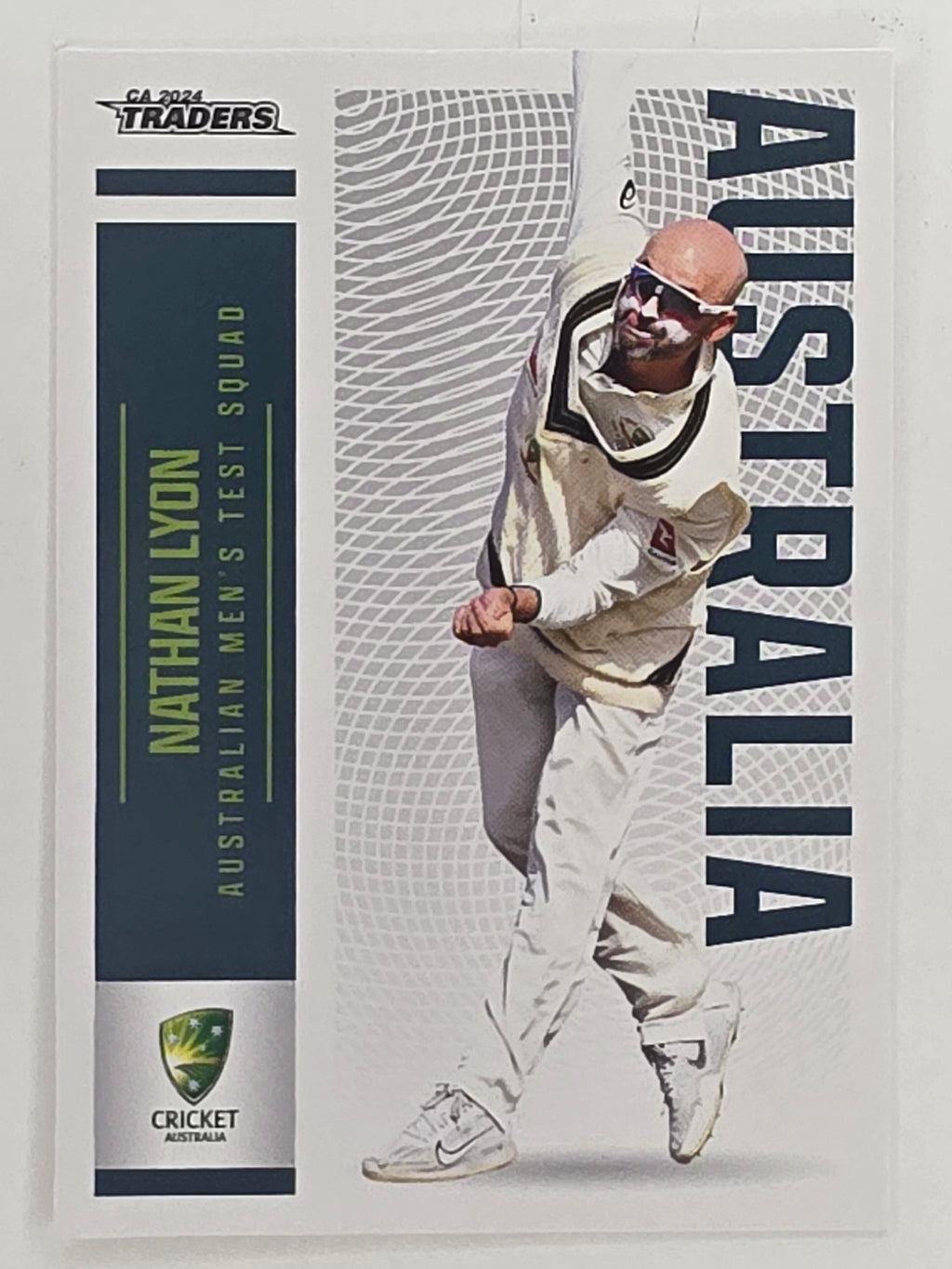 2024–25 Cricket Traders Base Card #007 Nathan Lyon Australian Men's Test