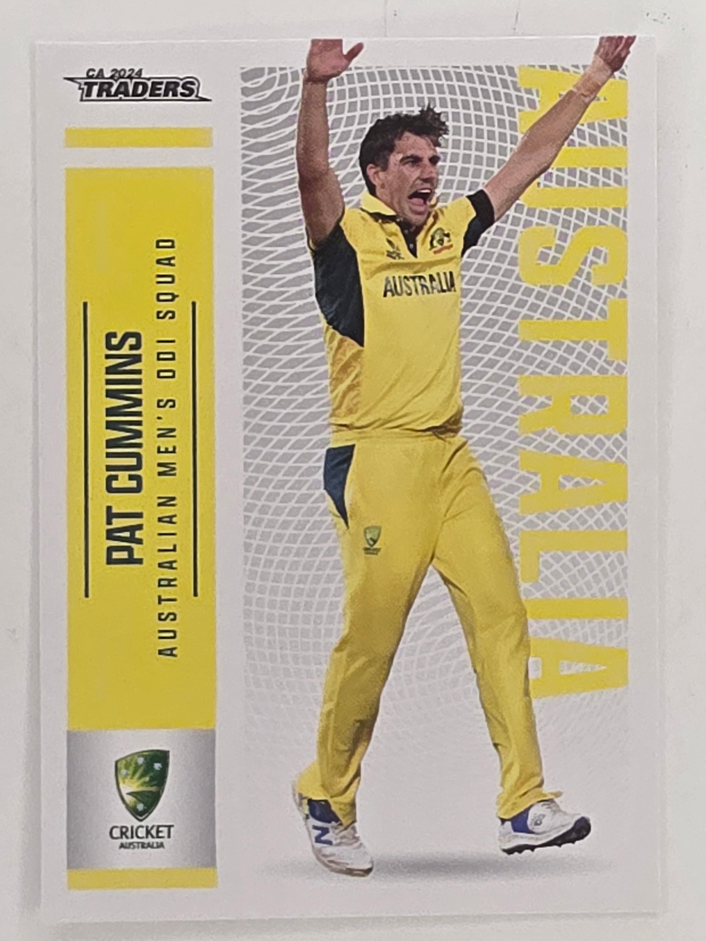2024–25 Cricket Traders Base Card #011 Pat Cummins Australian Men's ODI