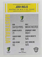 2024–25 Cricket Traders Base Card #013 Josh Inglis Australian Men's ODI