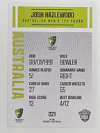 2024–25 Cricket Traders Base Card #021 Josh Hazlewood Australian Men's T20