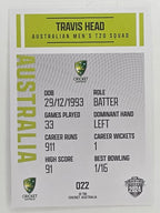 2024–25 Cricket Traders Base Card #022 Travis Head Australian Men's T20