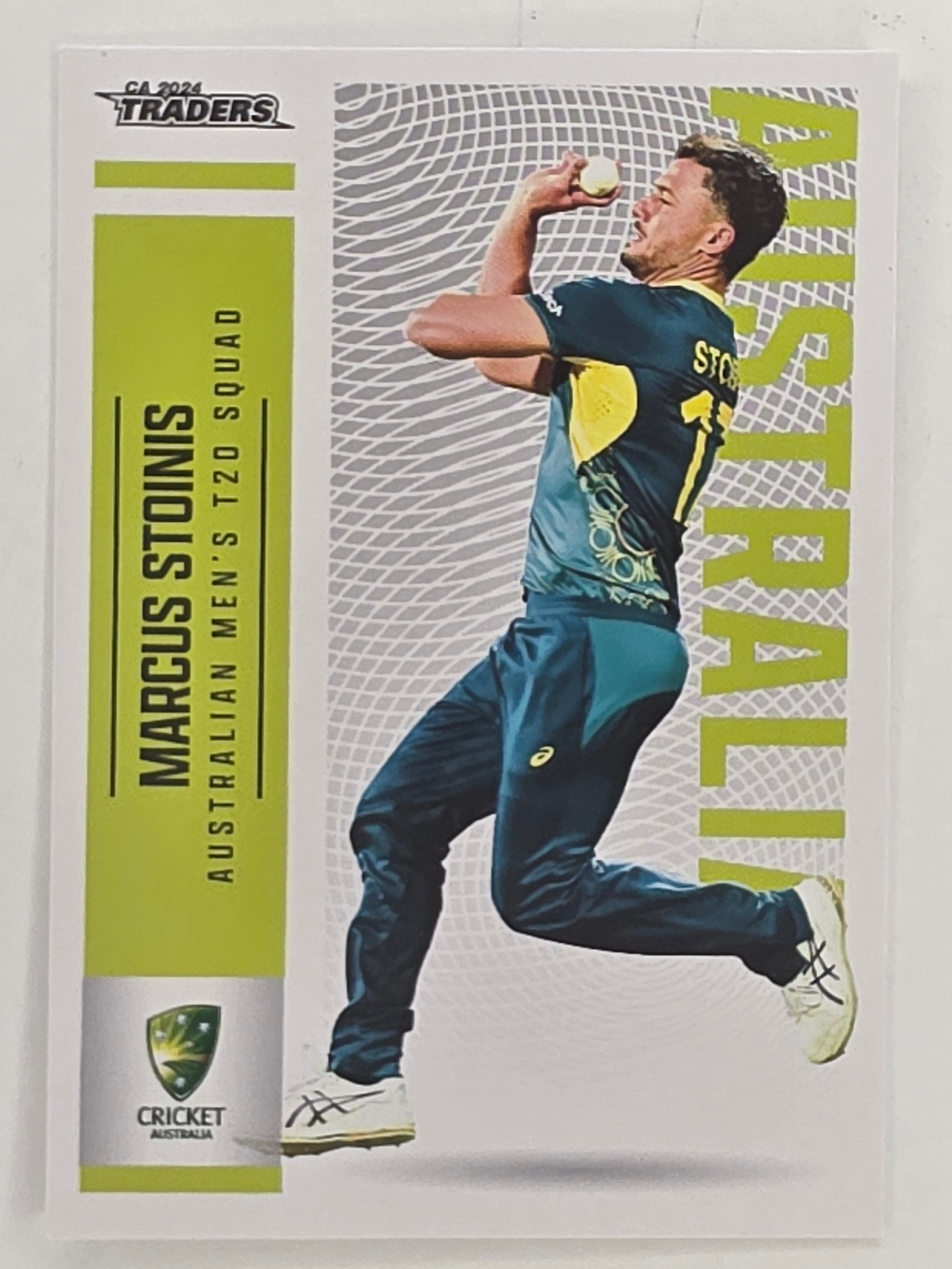 2024–25 Cricket Traders Base Card #025 Marcus Stoinis Australian Men's T20