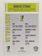 2024–25 Cricket Traders Base Card #025 Marcus Stoinis Australian Men's T20