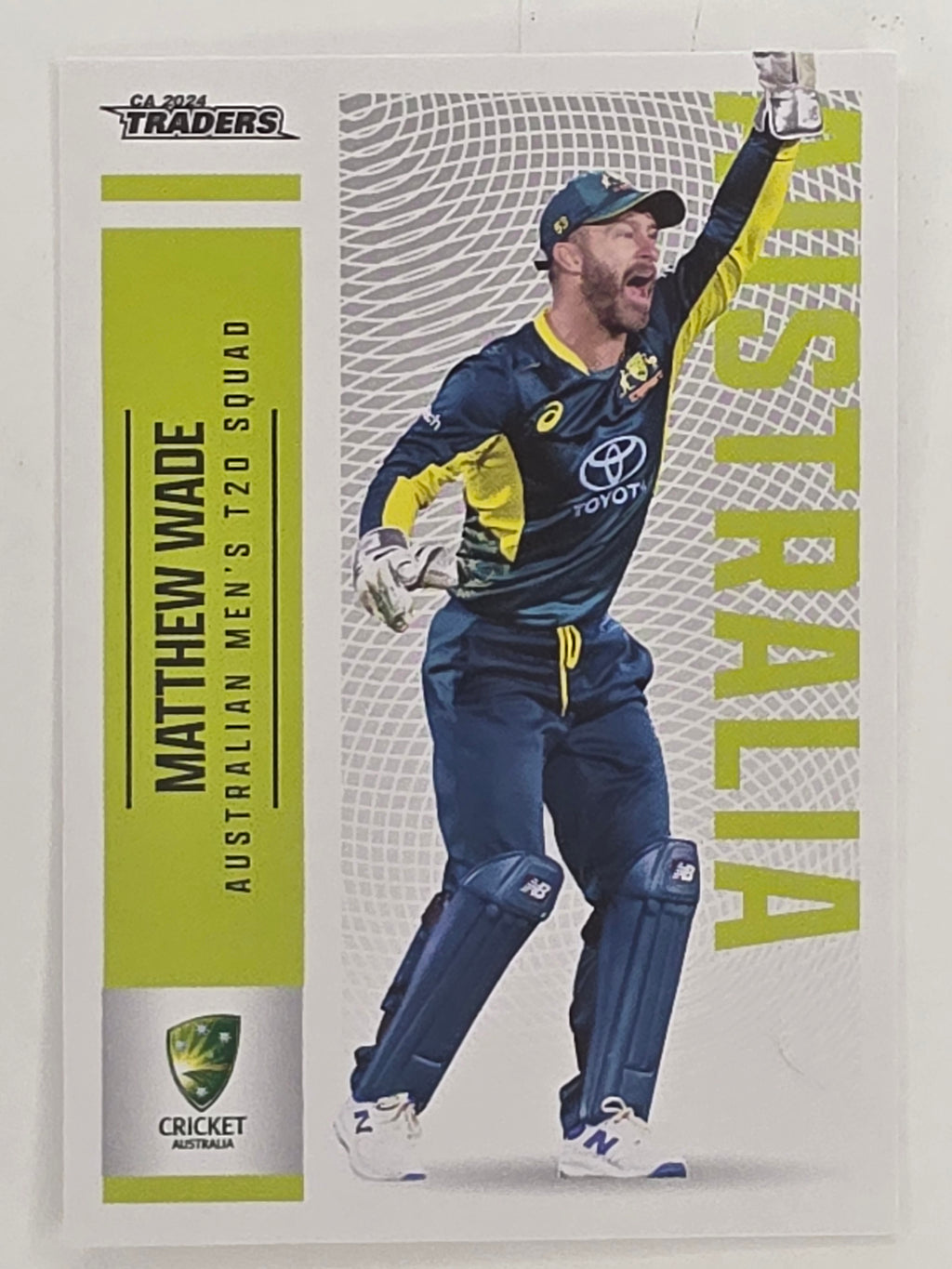 2024–25 Cricket Traders Base Card #026 Matthew Wade Australian Men's T20