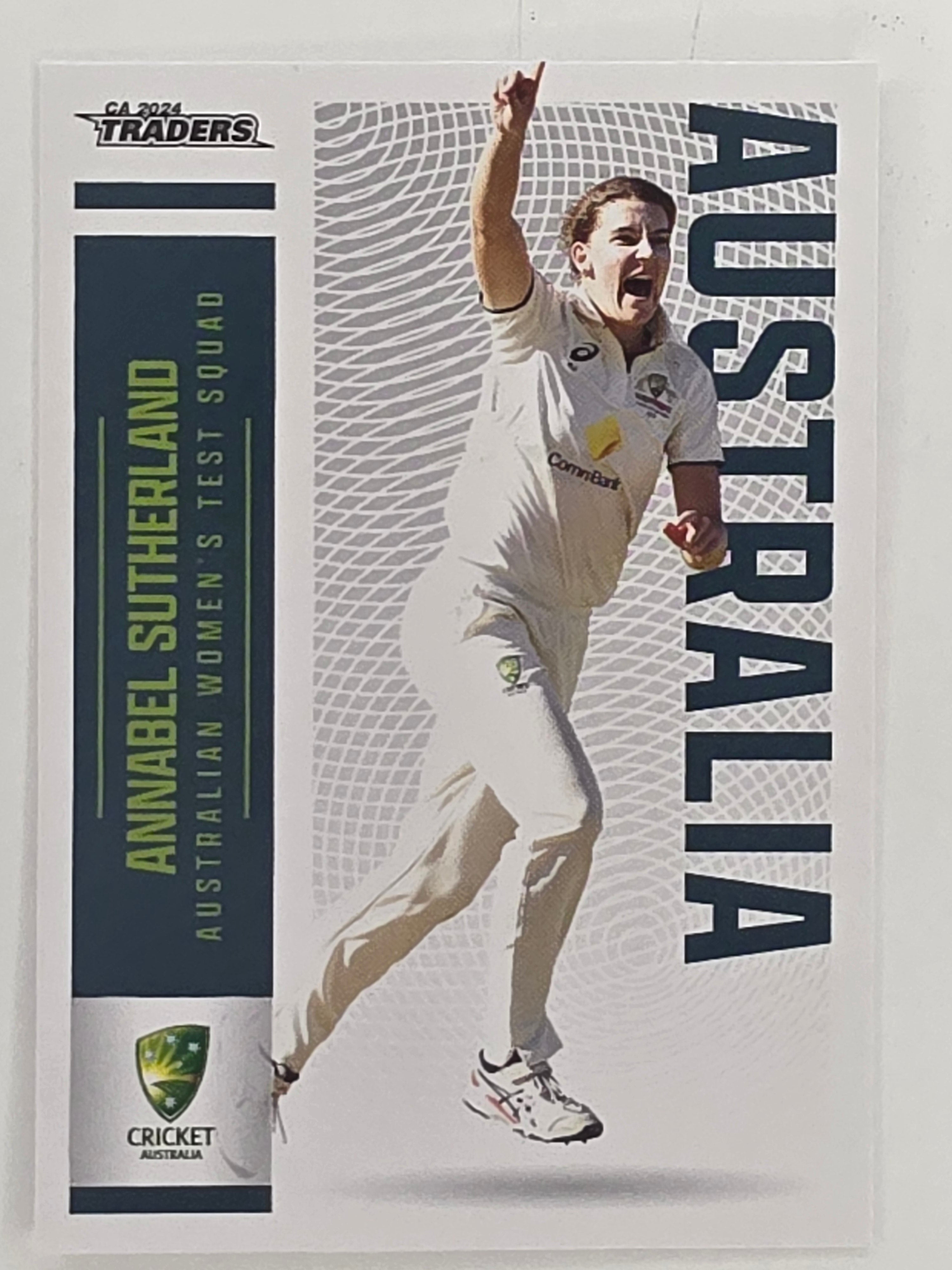 2024–25 Cricket Traders Base Card #036 Annabel Sutherland Australian Women's Test WBBL