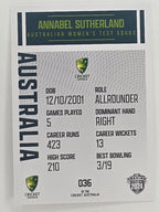 2024–25 Cricket Traders Base Card #036 Annabel Sutherland Australian Women's Test WBBL