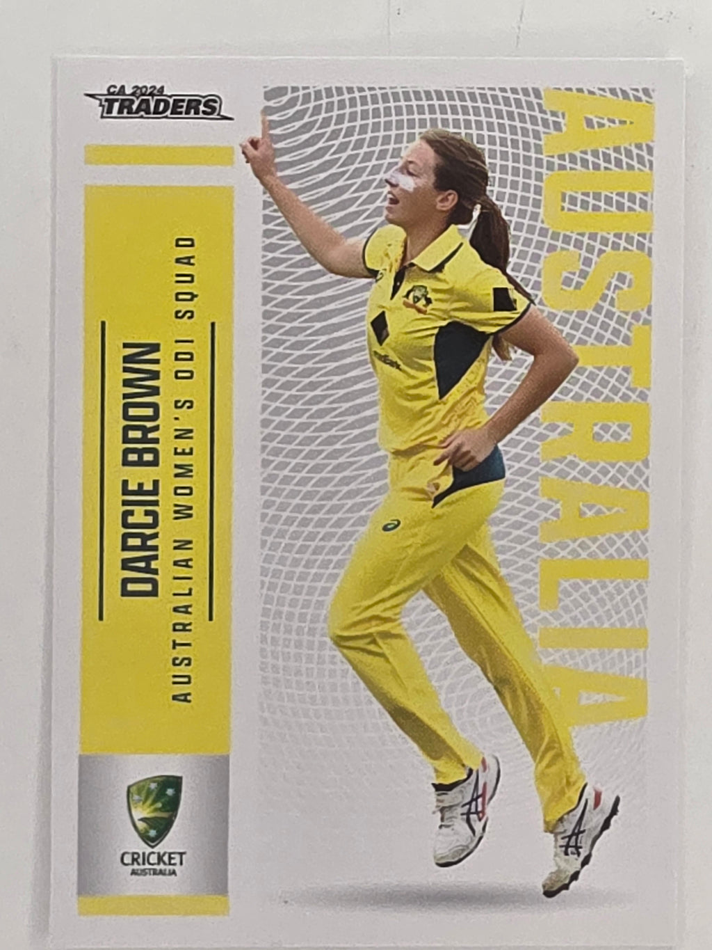 2024–25 Cricket Traders Base Card #037 Darcie Brown Australian Women's ODI WBBL