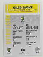 2024–25 Cricket Traders Base Card #038 Ashleigh Gardner Australian Women's ODI WBBL