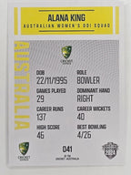 2024–25 Cricket Traders Base Card #041 Alana King Australian Women's ODI WBBL