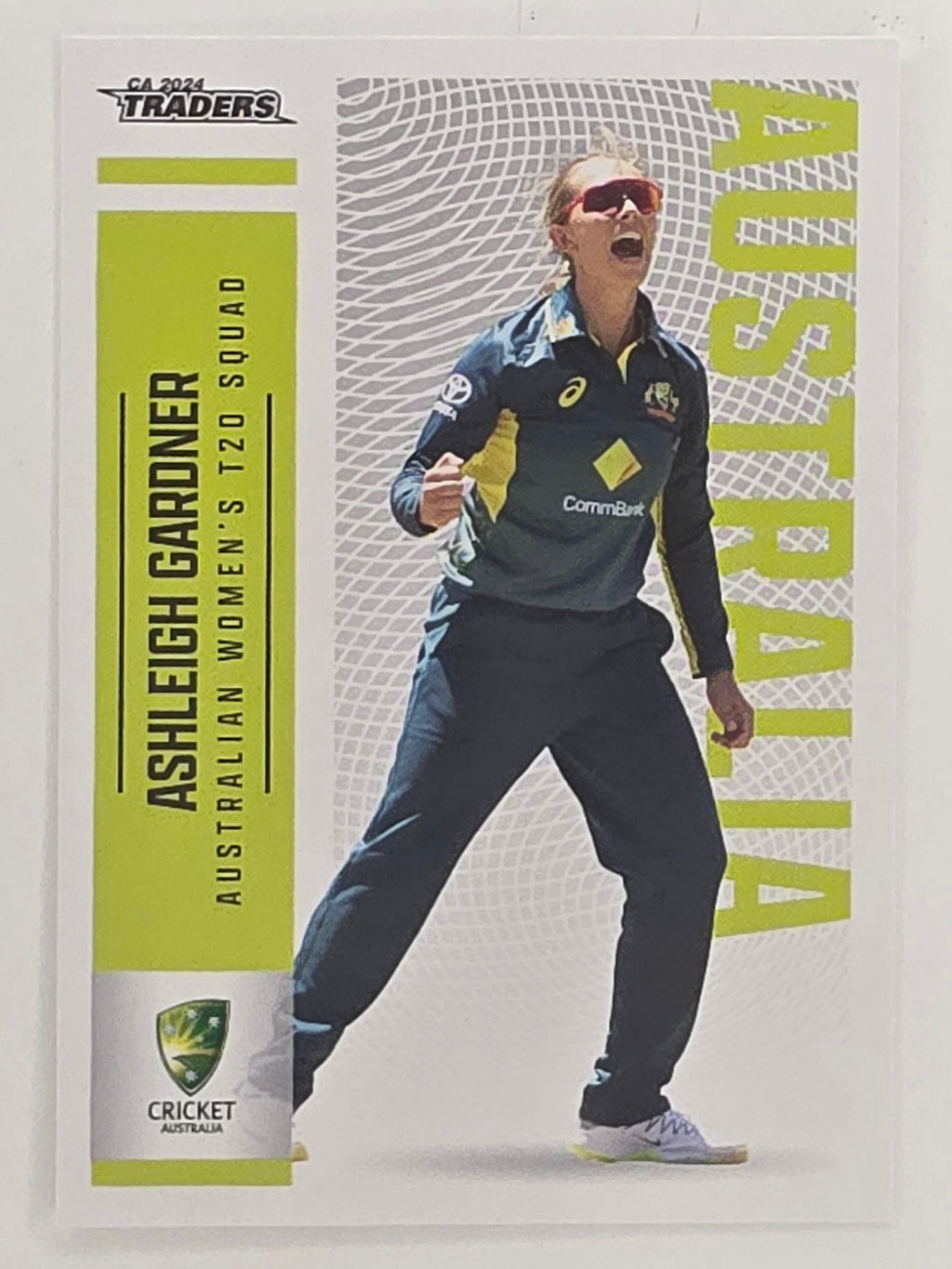 2024–25 Cricket Traders Base Card #046 Ashleigh Gardner Australian Women's T20 WBBL