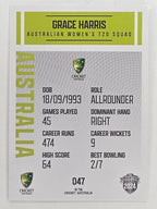 2024–25 Cricket Traders Base Card #047 Grace Harris Australian Women's T20 WBBL