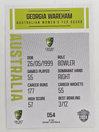 2024–25 Cricket Traders Base Card #054 Georgia Wareham Australian Women's T20 WBBL