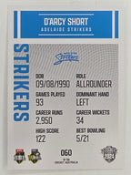 2024–25 Cricket Traders Base Card #060 D’Arcy Short Adelaide Strikers
