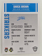 2024–25 Cricket Traders Base Card #063 Darcie Brown Adelaide Strikers WBBL