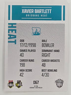 2024–25 Cricket Traders Base Card #067 Xavier Bartlett Brisbane Heat