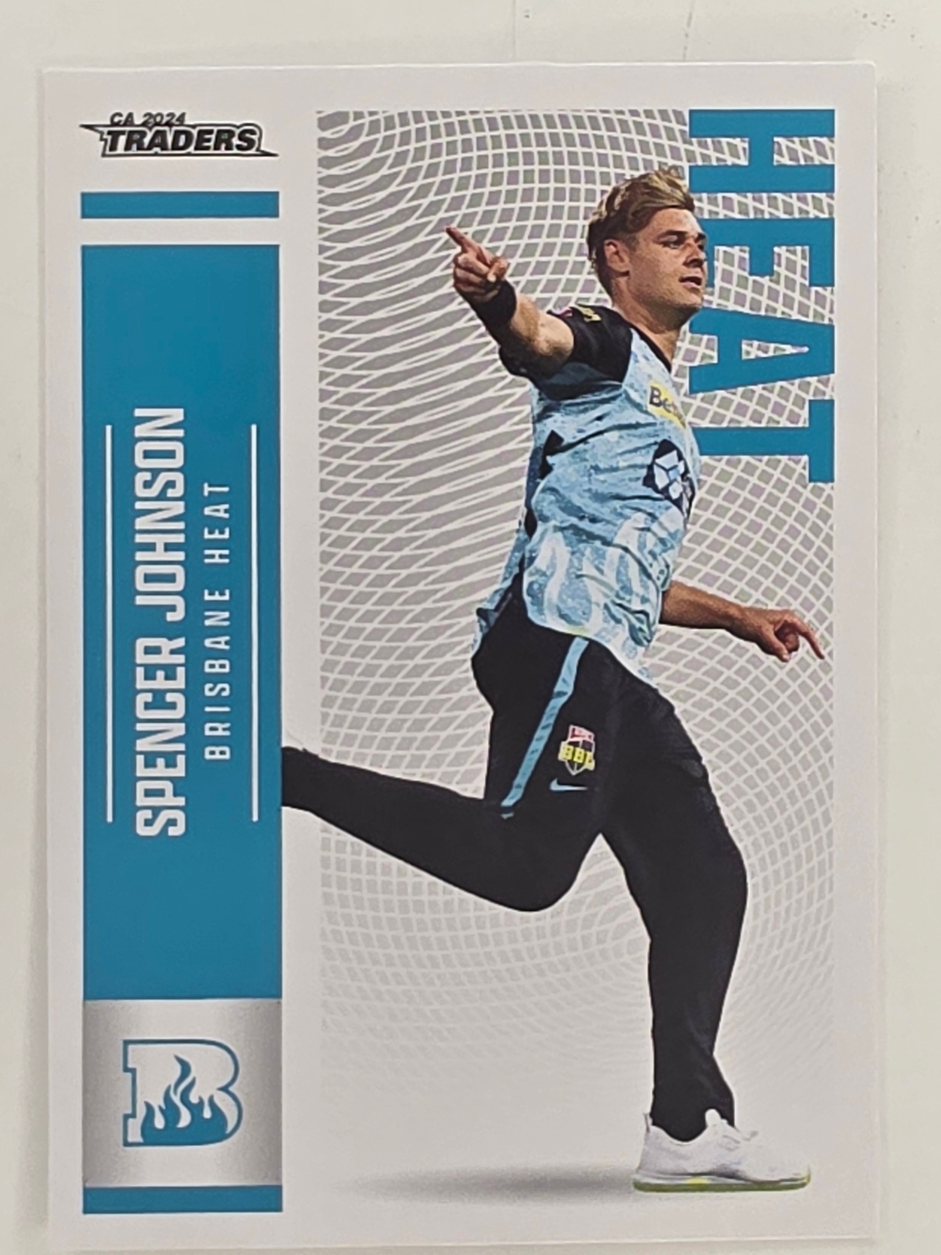2024–25 Cricket Traders Base Card #068 Spencer Johnson Brisbane Heat