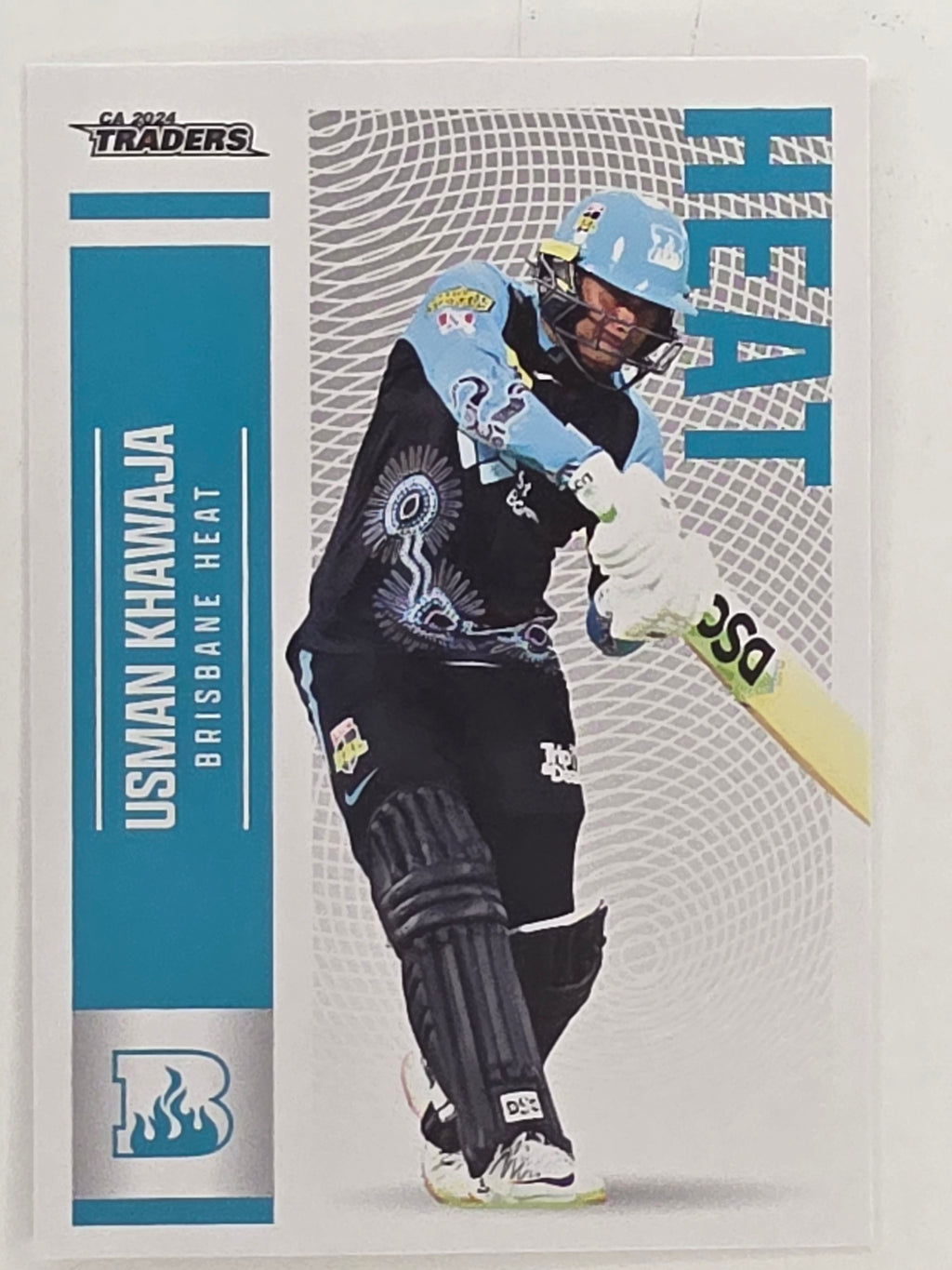 2024–25 Cricket Traders Base Card #069 Usman Khawaja Brisbane Heat