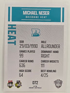 2024–25 Cricket Traders Base Card #072 Michael Neser Brisbane Heat