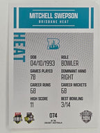 2024–25 Cricket Traders Base Card #074 Mitchell Swepson Brisbane Heat