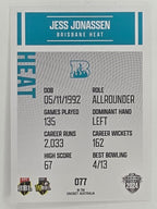 2024–25 Cricket Traders Base Card #077 Jess Jonassen Brisbane Heat WBBL