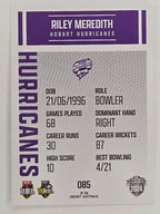 2024–25 Cricket Traders Base Card #085 Riley Meredith Hobart Hurricanes