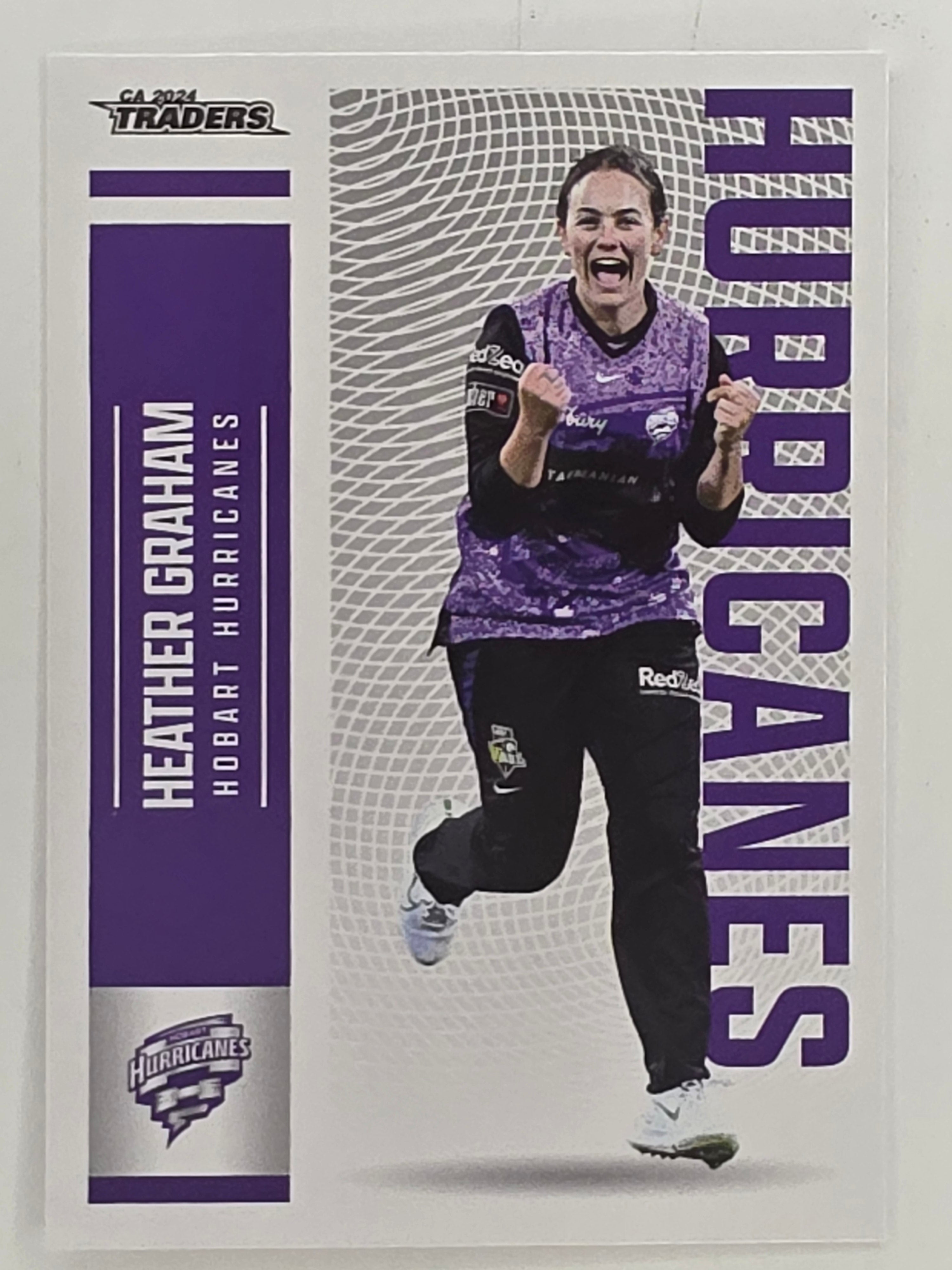 2024–25 Cricket Traders Base Card #087 Heather Graham Hobart Hurricanes WBBL