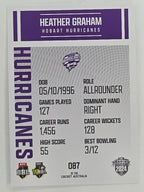 2024–25 Cricket Traders Base Card #087 Heather Graham Hobart Hurricanes WBBL