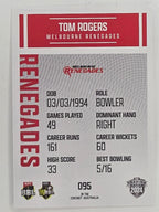 2024–25 Cricket Traders Base Card #095 Tom Rogers Melbourne Renegades