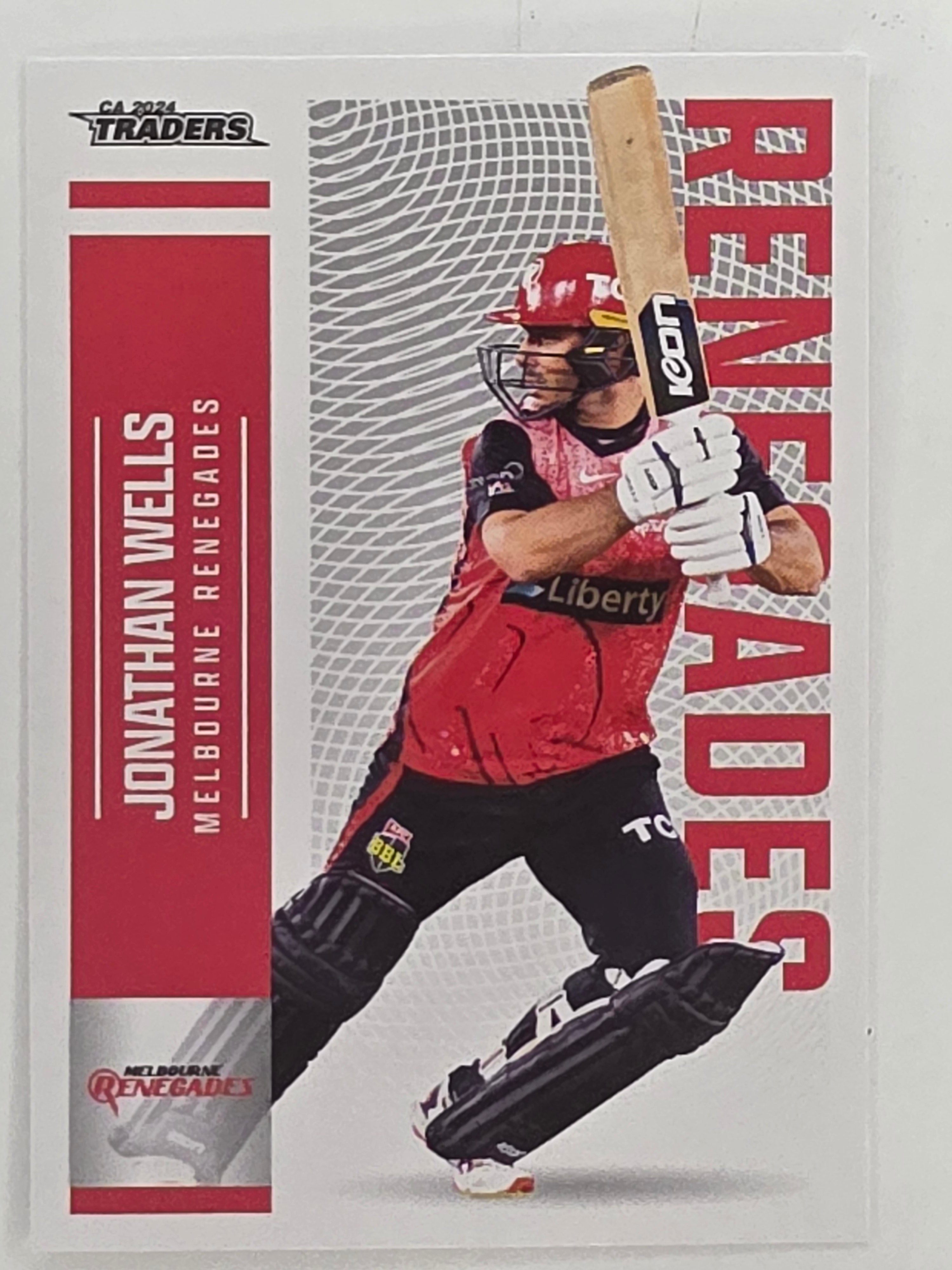 2024–25 Cricket Traders Base Card #097 Jonathan Wells Melbourne Renegades