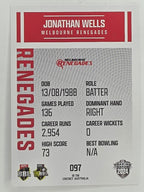 2024–25 Cricket Traders Base Card #097 Jonathan Wells Melbourne Renegades